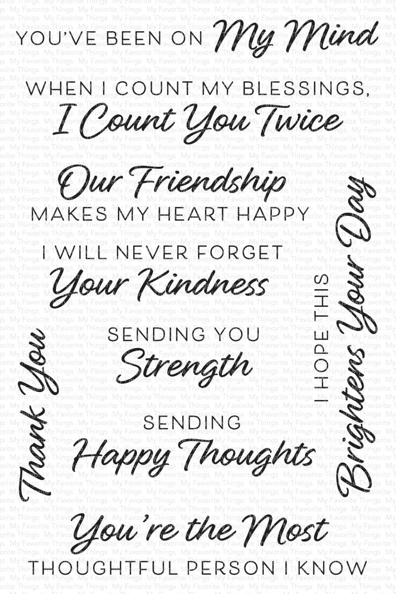 Thoughtful Greetings – MFT Stamps