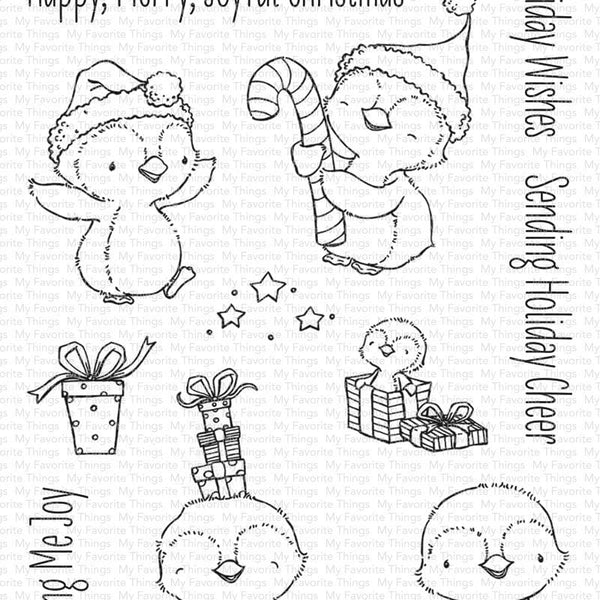 Sy Sweet Holiday Penguins Mft Stamps