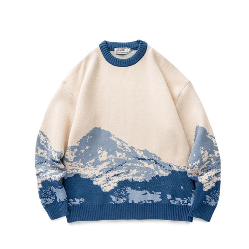 Mountain Top Pullover Crewneck Sweater