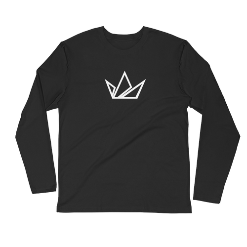 L/S Black Crown Fashion Brand Tee