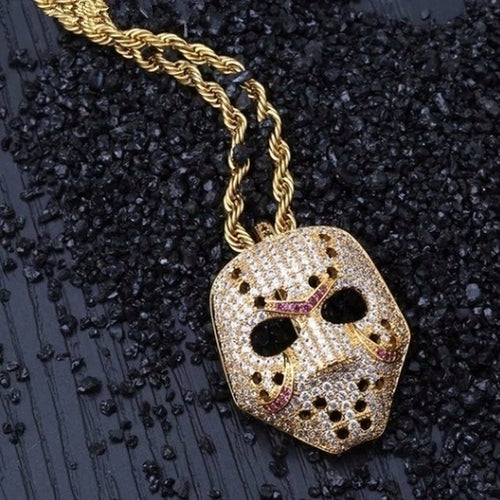 Iced Out Jason Voorhees Mask Chain