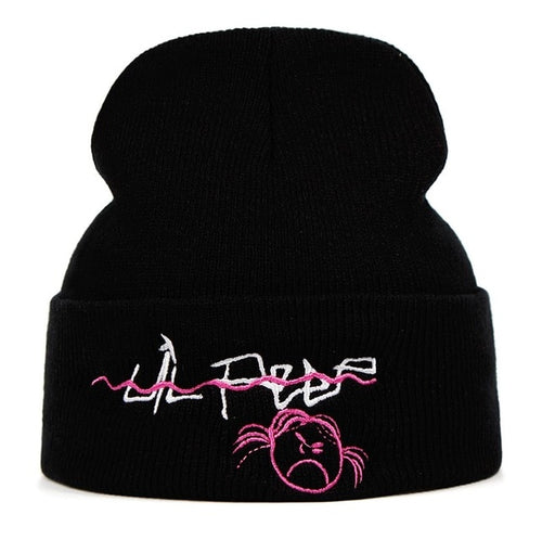 Lil Peep Come Over When You’re Sober Embroidered Beanie