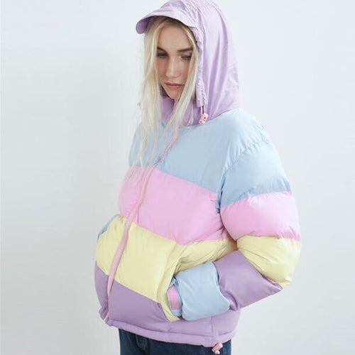 Cotton Candy Puffer Jacket