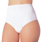 Reusable Female Cotton Comfort Incontinence Panty (White or Beige)