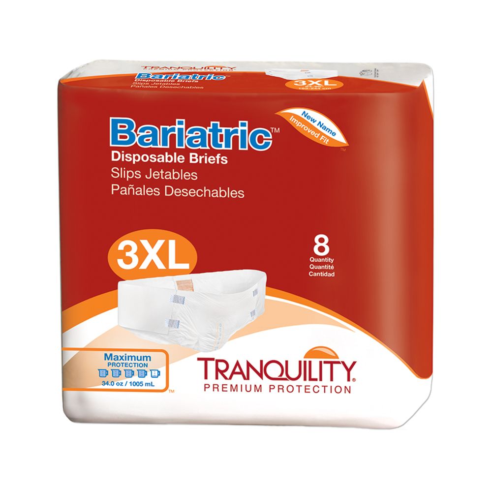 TRANQUILITY XL + BARIATRIC DISPOSABLE BRIEF