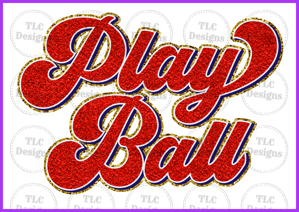 Play Ball Chenille letters