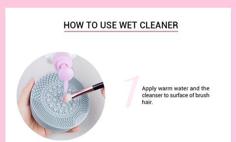 How to use wet cleaner
