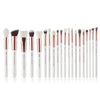 White Full Face Cosmetic Brush Kit - Jessup Beauty