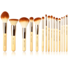 Bamboo full face makeup brush set essential - Jessup