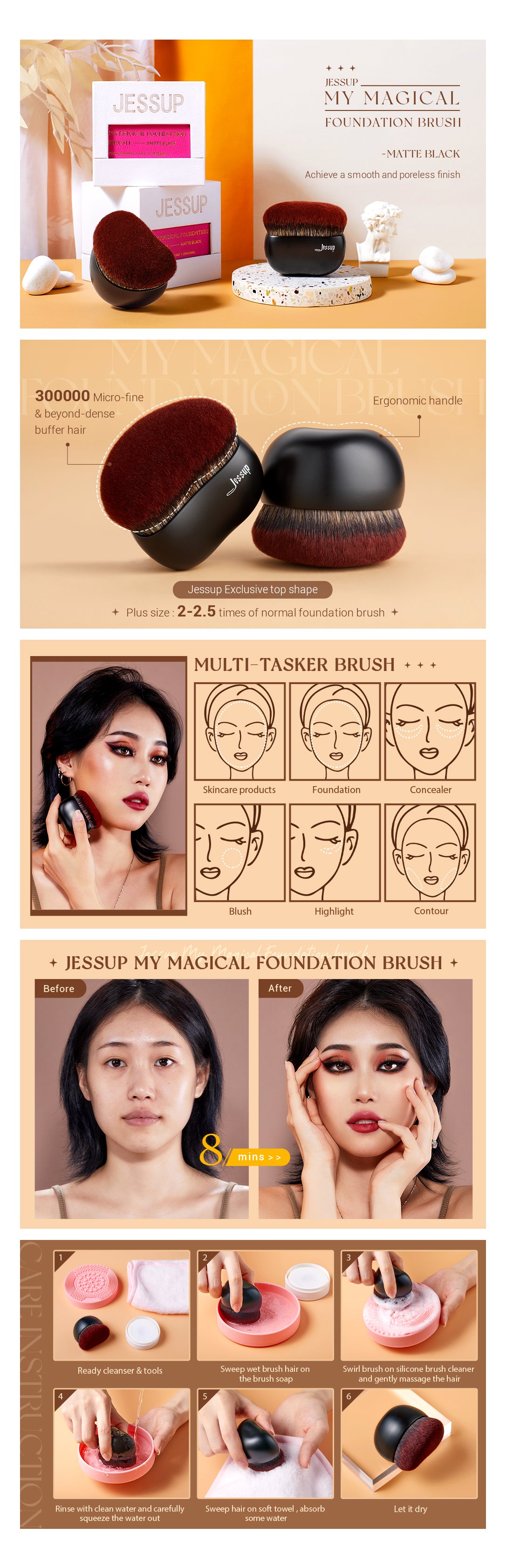 Jessup Magical Foundation Brush