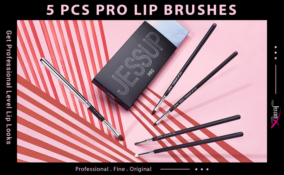 professional lip brush set fill and line - Jessup Beauty