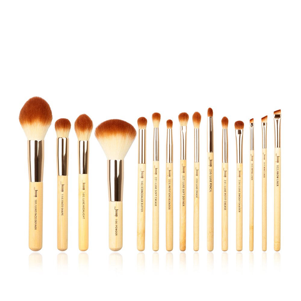 Bamboo Makeup Brushes Complete Set Full Face 20 Pcs