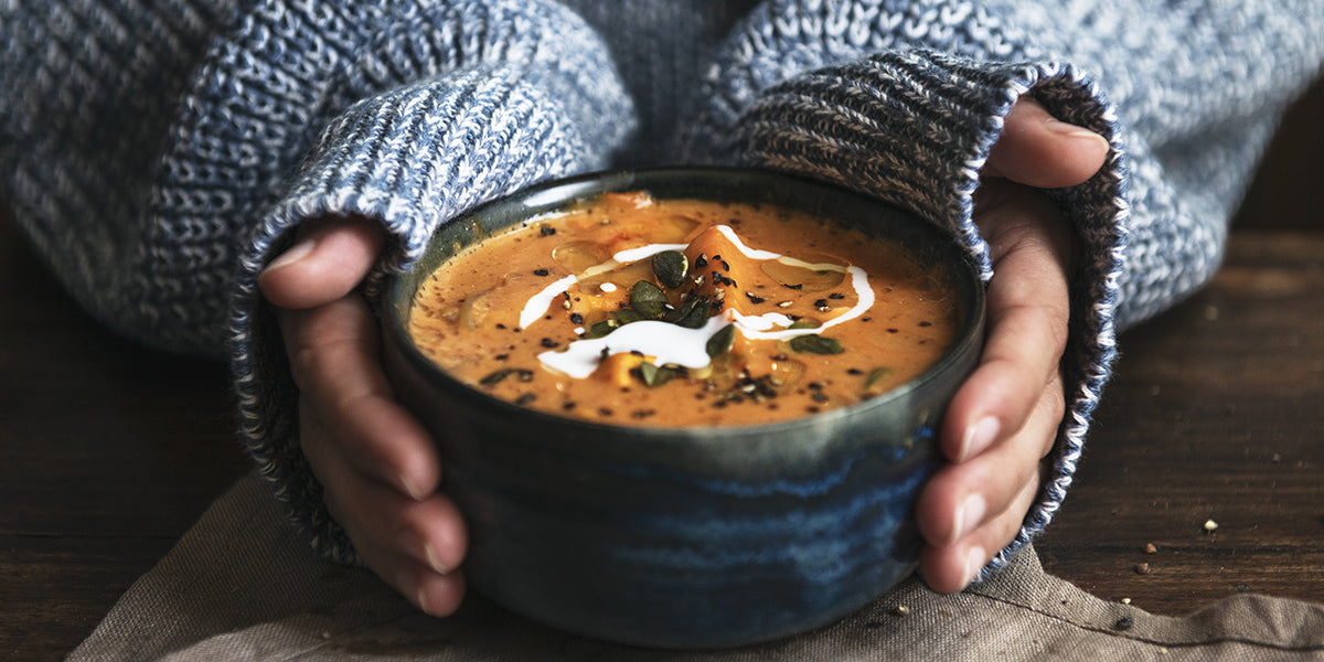 Kürbiscreme-Suppe mit den Ölen der Ölmühle Solling I www.bio-oel.ch