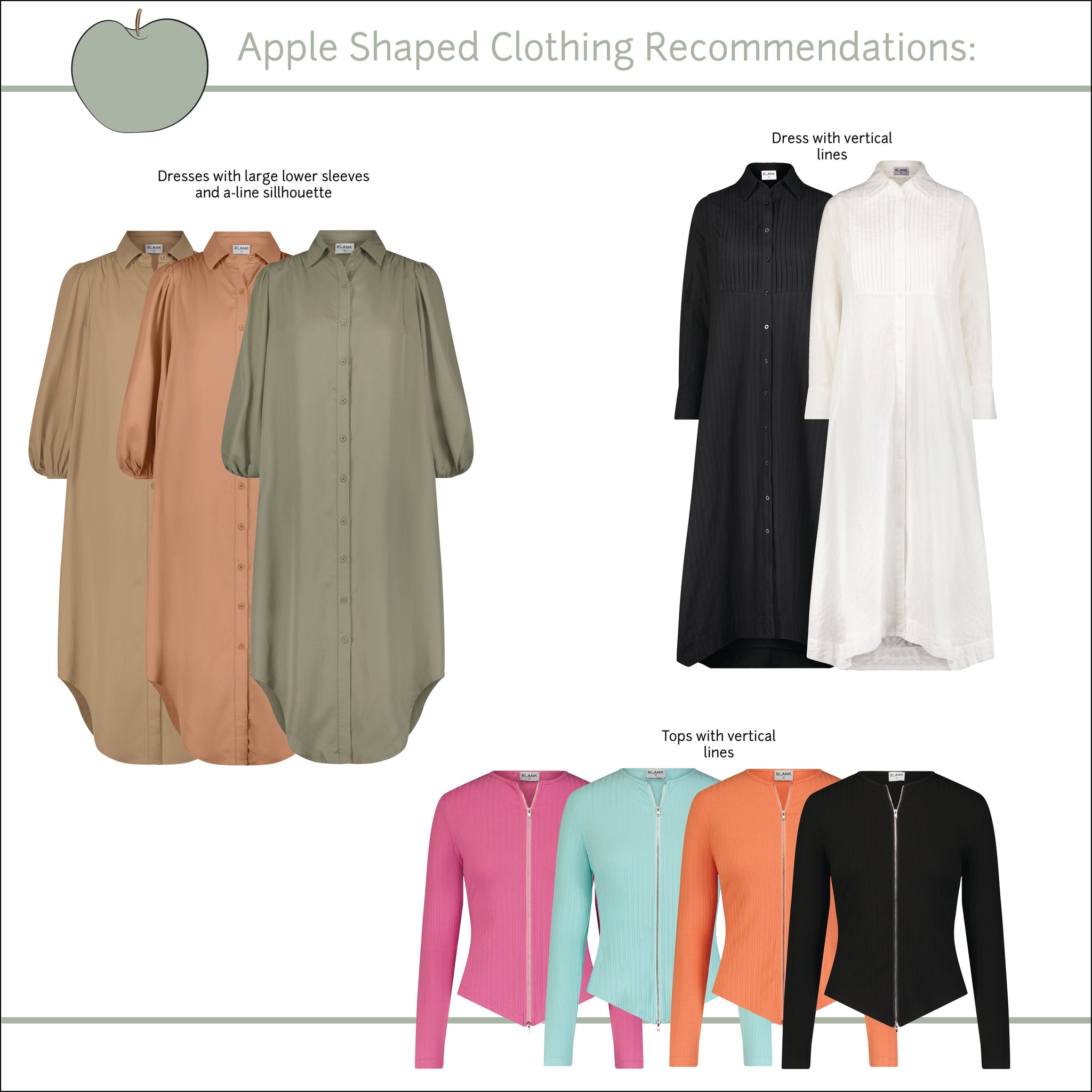 How to dress for an apple figure