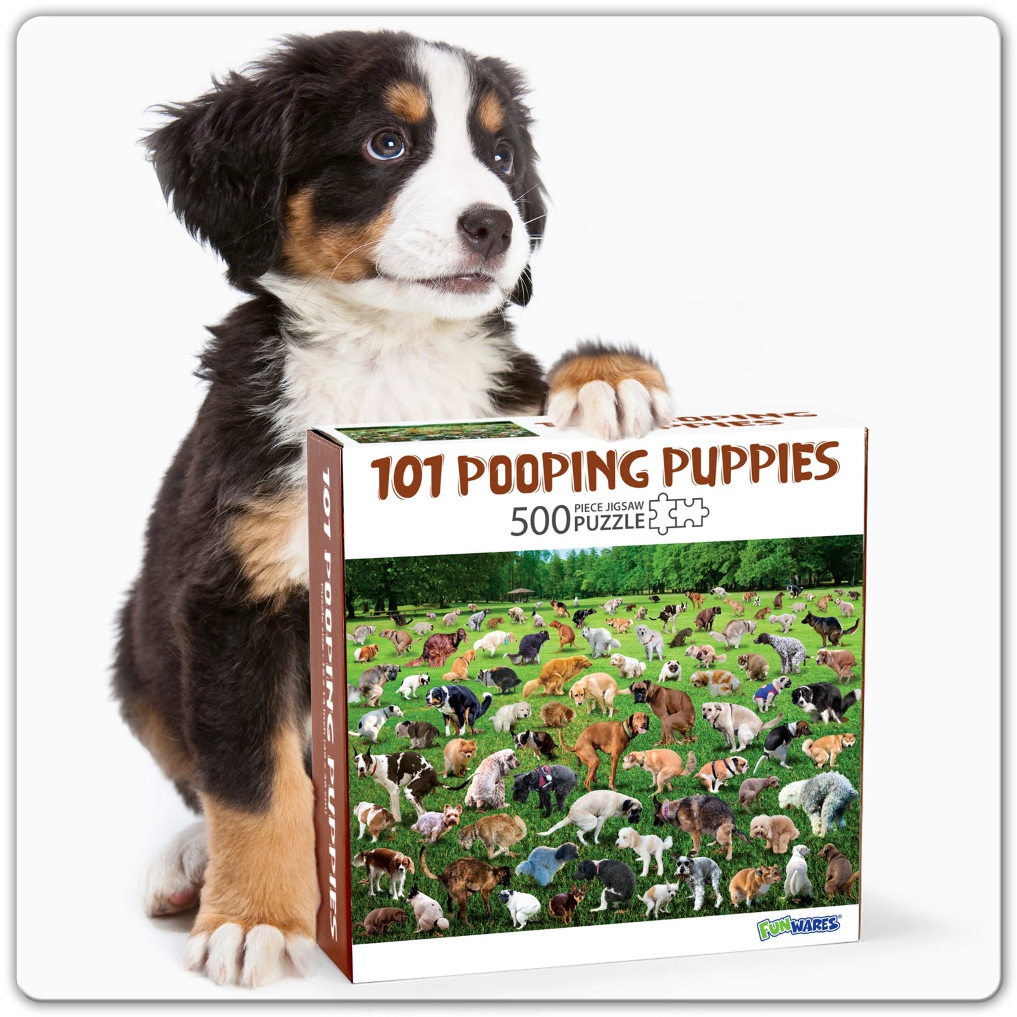 101 Pooping Puppies 500 Piece Puzzle