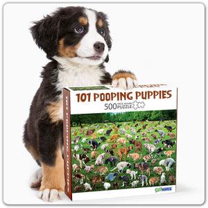 101 Pooping Puppies 500 Piece Puzzle - Southern Agriculture 