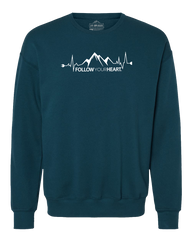 Follow Your Heart Midweight Super Soft Crewneck Sweatshirt