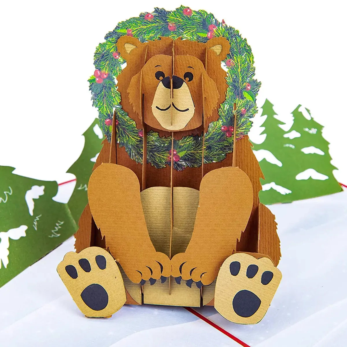 The Holiday Bear pop-up card is perfect for Christmas Thanksgiving New Year
