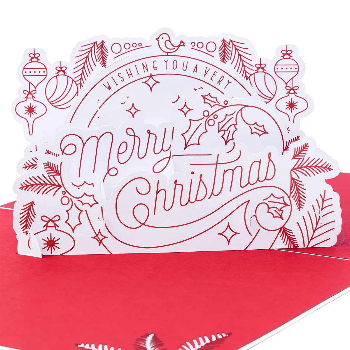 The Merry Christmas Flurry pop-up card is perfect for Christmas Thanksgiving New Year