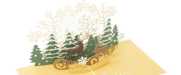 Reindeer in the Forest Banner