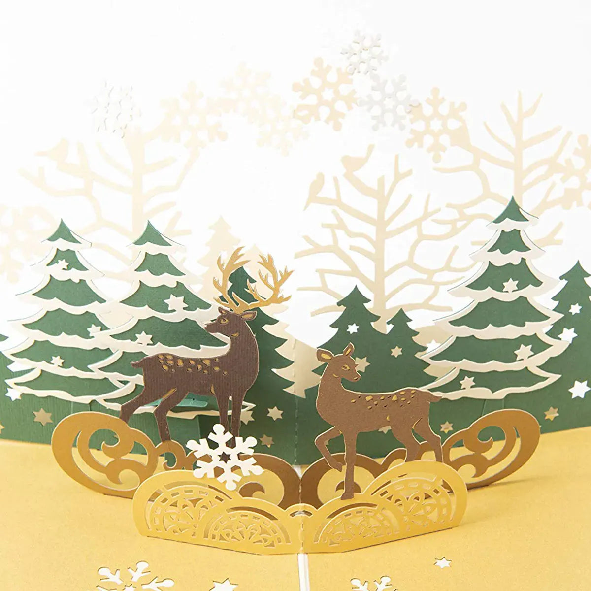The Reindeer in the Forest pop-up card is perfect for Christmas Thanksgiving New Year