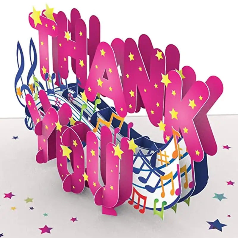 The Thank You pop-up card is perfect for birthdays and any occasions throughout the yea