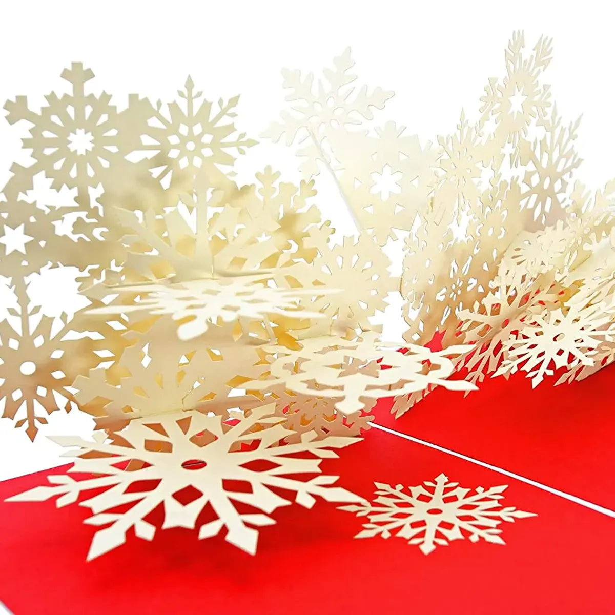 The Winter Snowflake Flurry pop-up card is perfect for Christmas Thanksgiving New Year