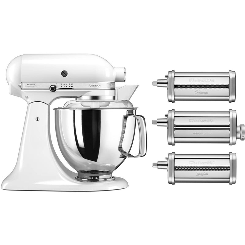 KitchenAid KSM175 røremaskine (Hvid) + pastatilbehør | Røremaskine | Bedste pris – Go with Gozomo