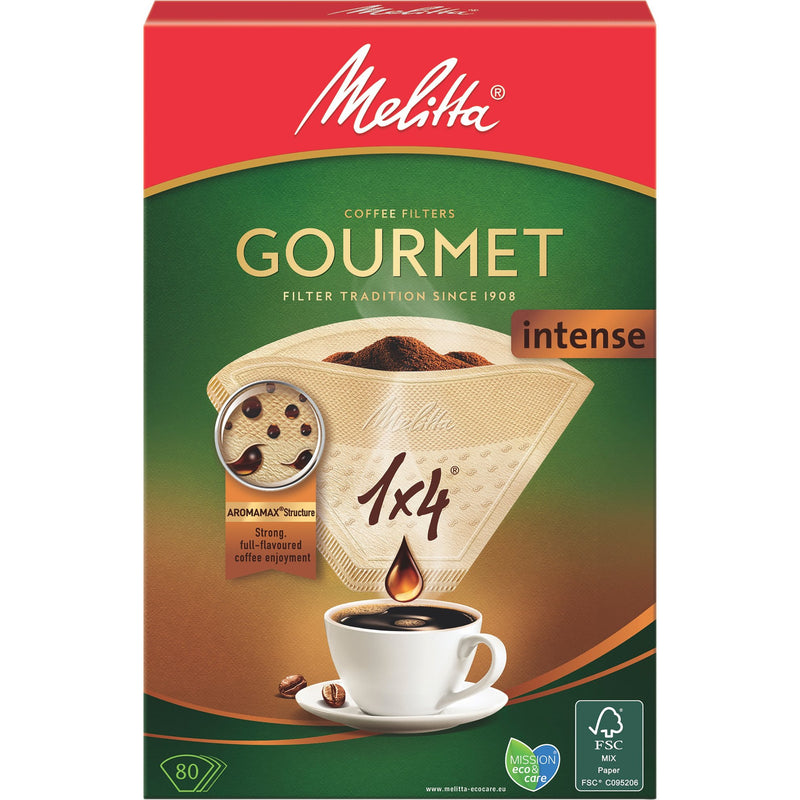 Køb Melitta 1x4/80 Gourmet Intense Kaffefiltre | Kaffefilter online til billig pris – Go Gozomo