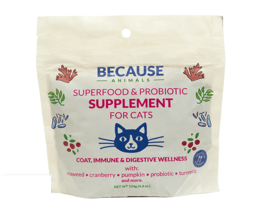 Because Animals Superfood & Probiotic Supplement for Cats