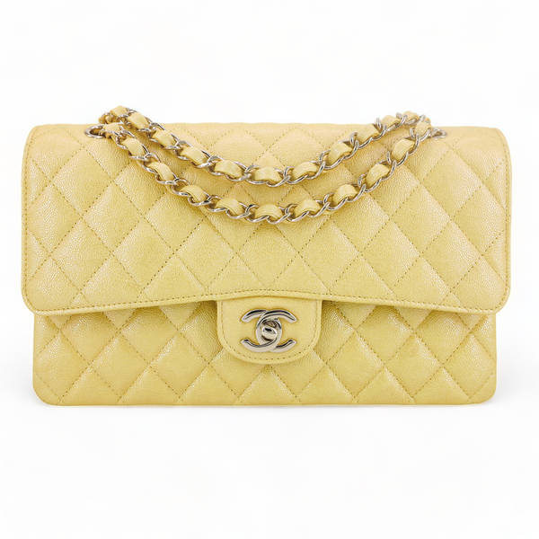 Chanel Small Chevron Classic Double Flap Bag in 19C Barbie Pink Lambskin | Dearluxe