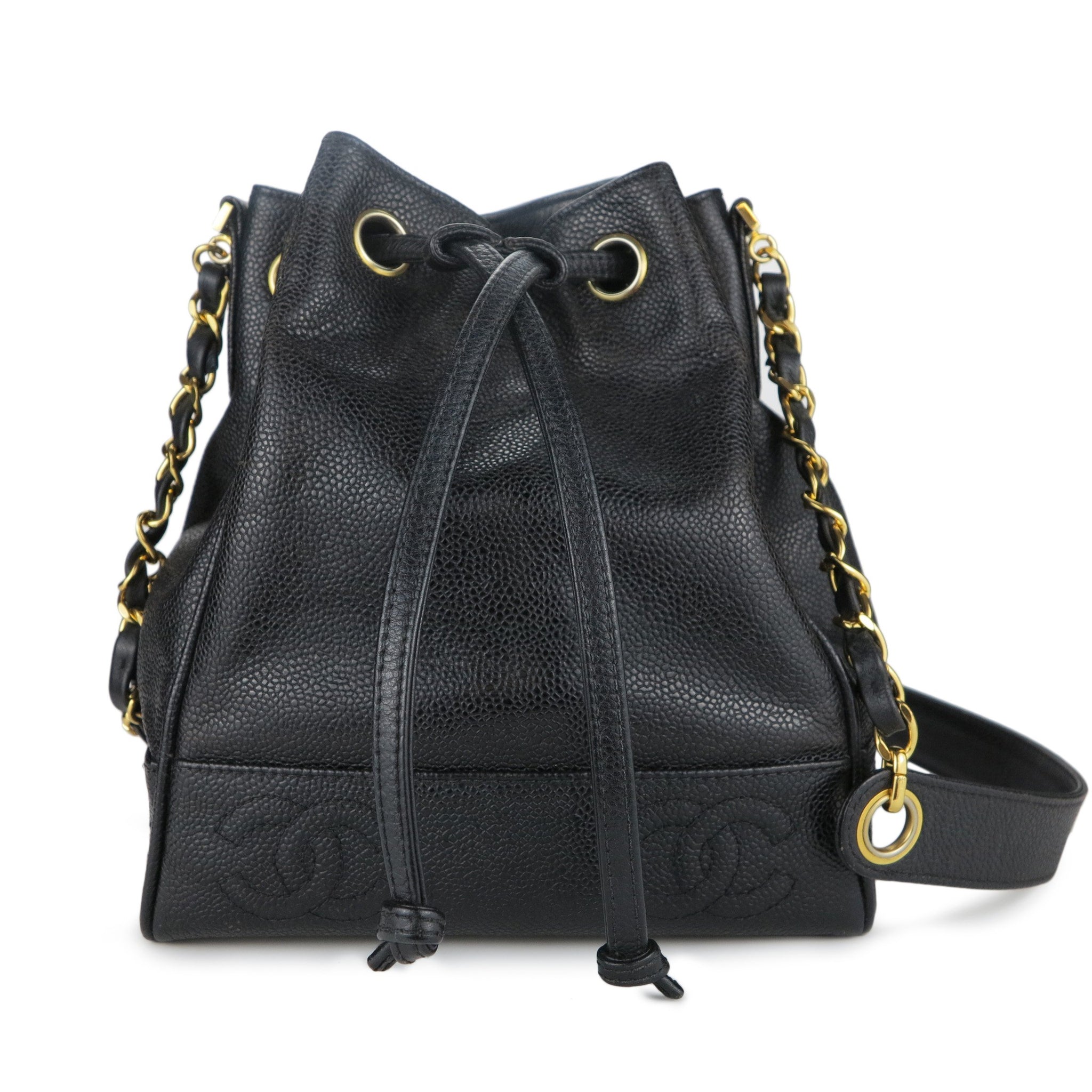   Chanel Caviar Triple Logos Bucket Bag  By SHMVintage  Facebook