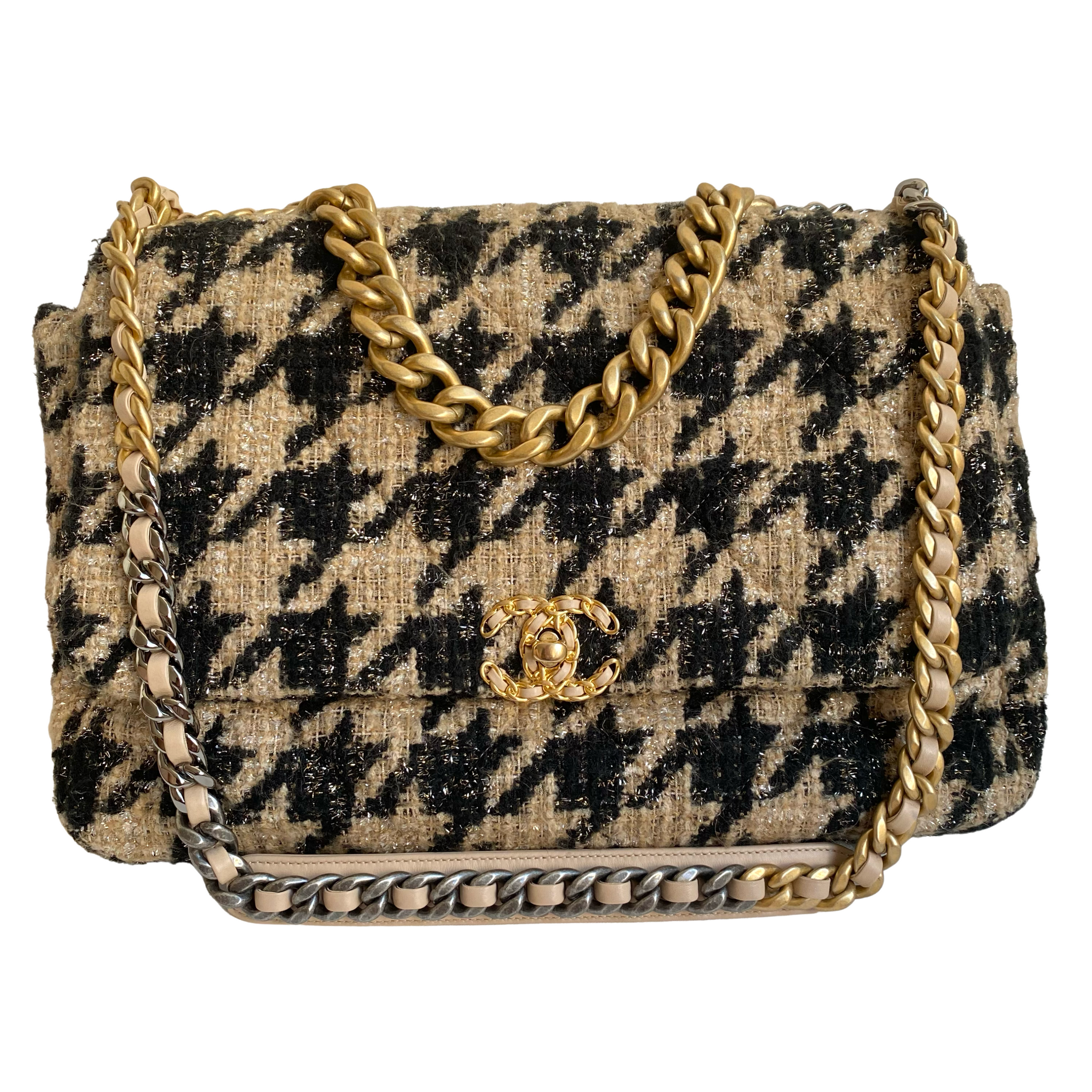 Túi Chanel 19 Flap Bag tráng da cừu best quality 26cm