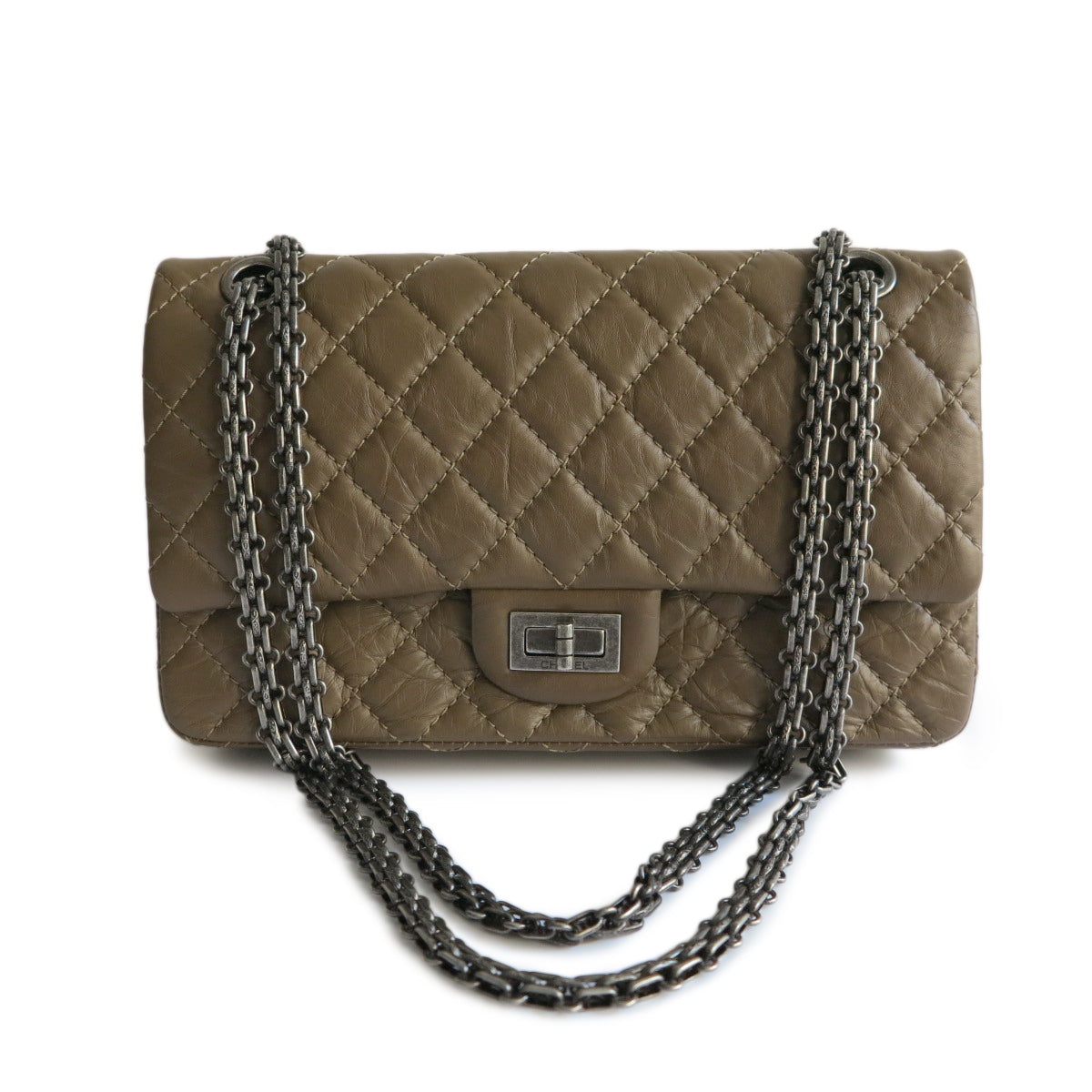 chanel reissue brown