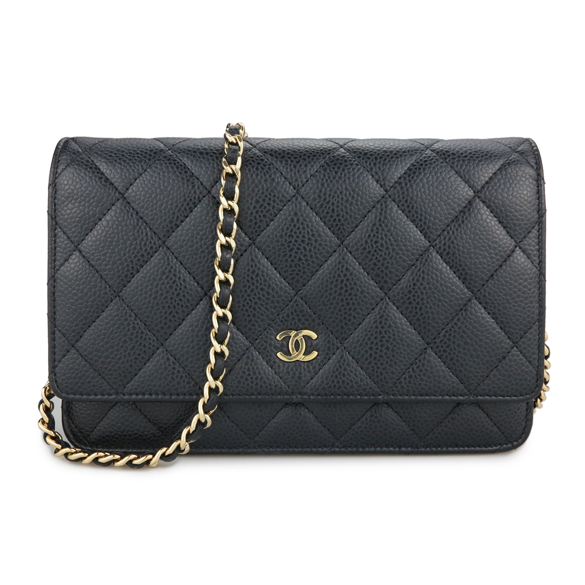 Chanel Timeless Wallet On Chain Caviar Beige  SACLÀB