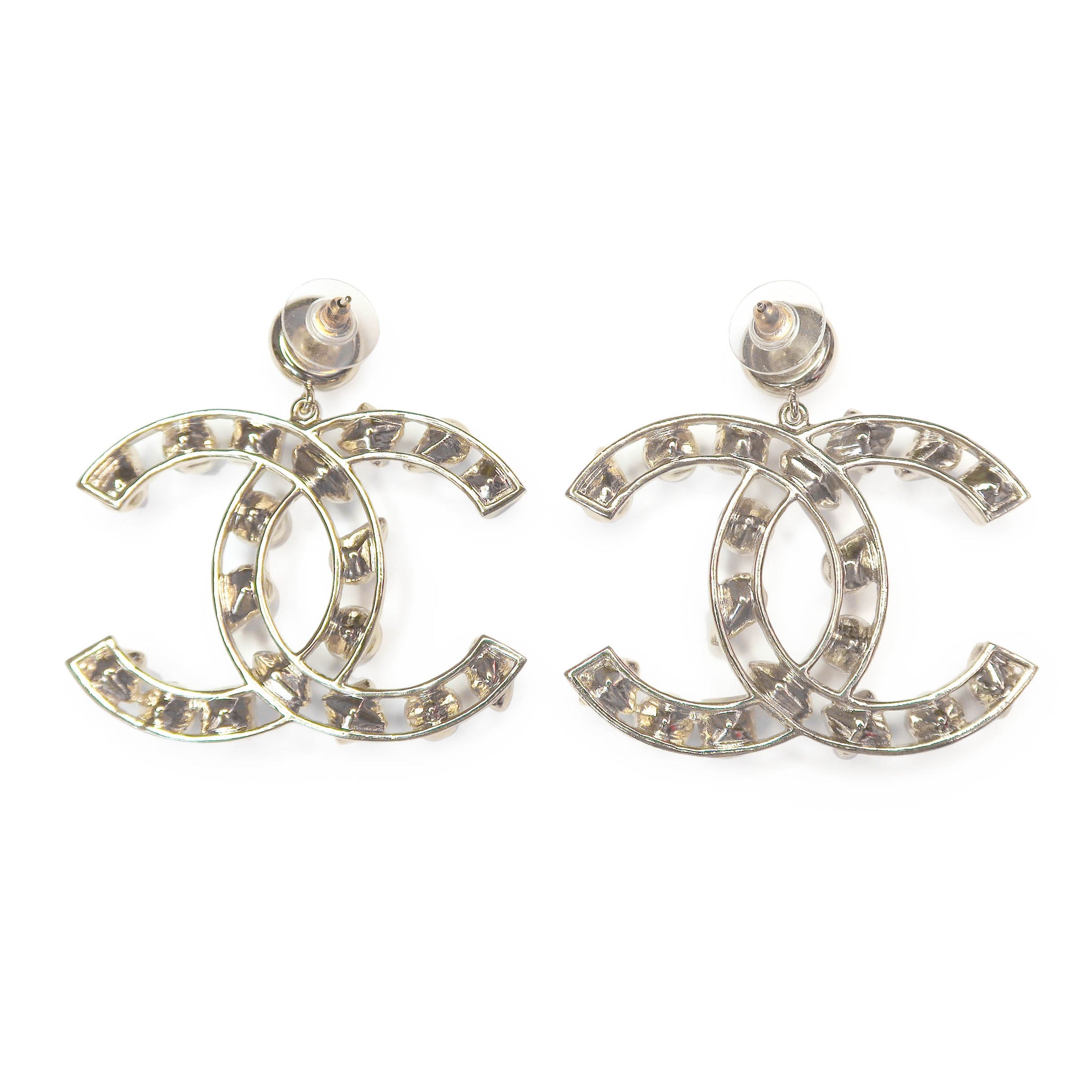 Top với hơn 60 về chanel cc logo drop earrings 