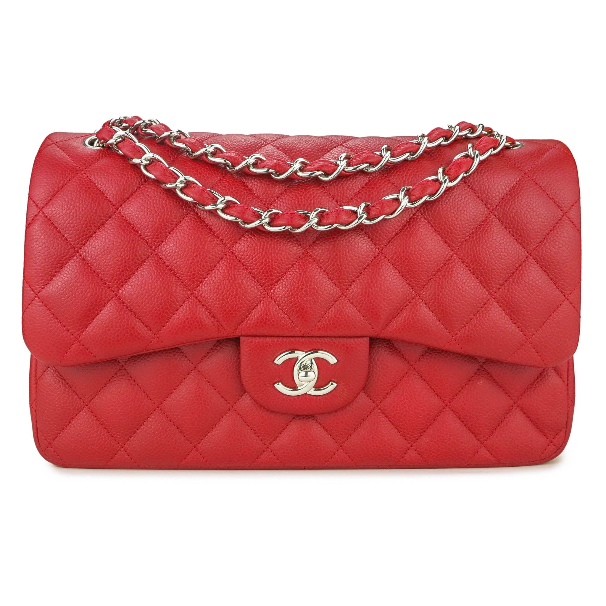 red chanel jumbo caviar