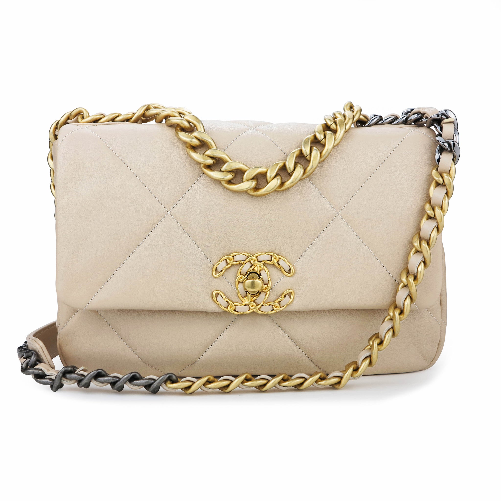 Túi Chanel 19 Medium Handbag White Cao Cấp  97Luxury