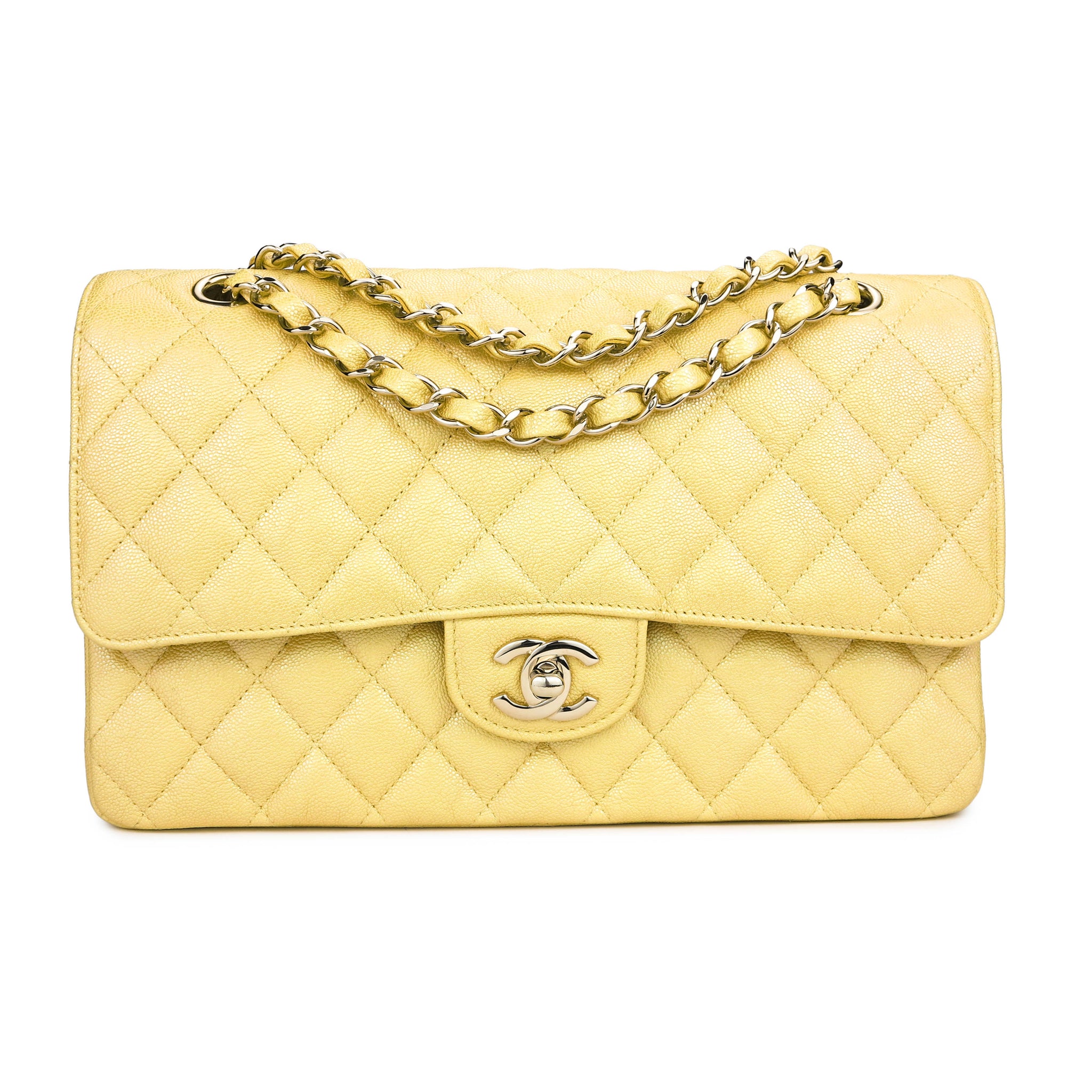 Chanel Small Canary Yellow Caviar Quilted Coco Flap Bag with Gold Hard   Sellier