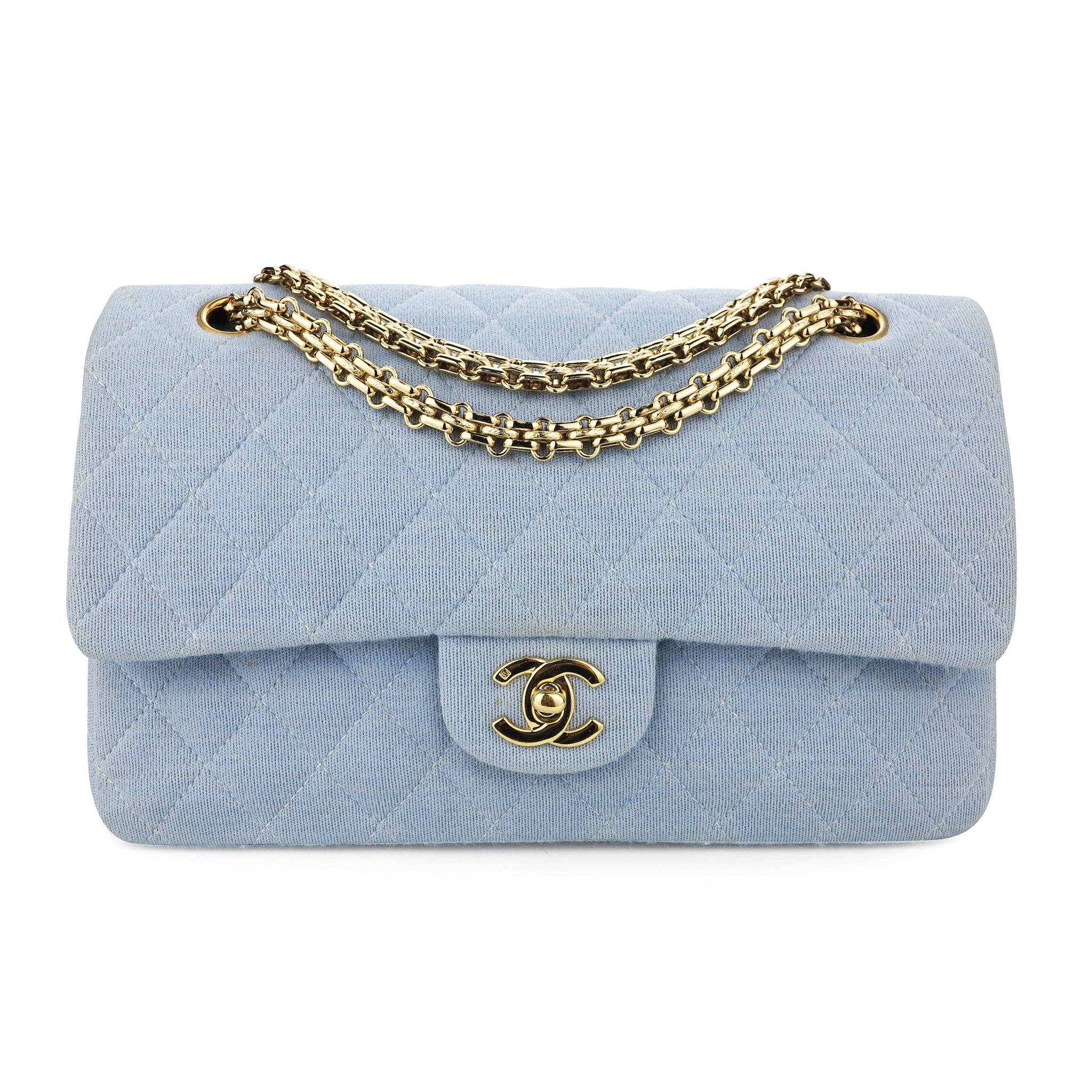 Chanel Blue Flap Bag with Pearl top  Votre Luxe