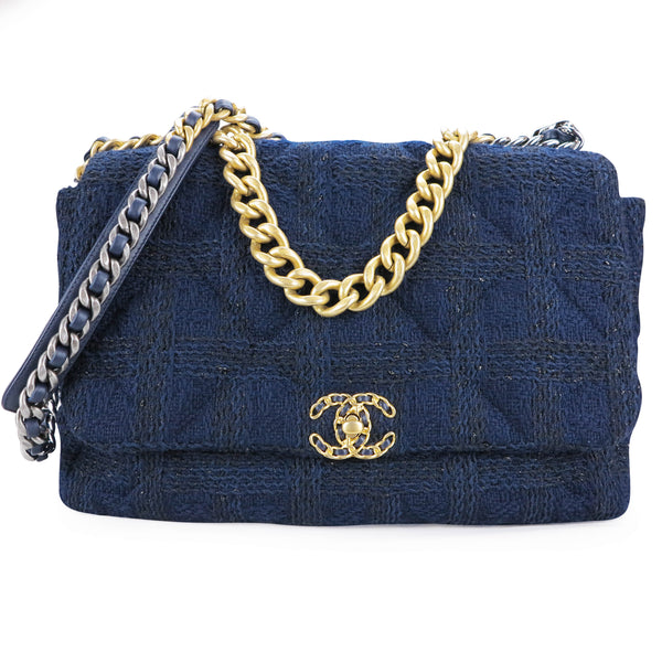 Chanel 23A multicolor tweed mini rectangular bag