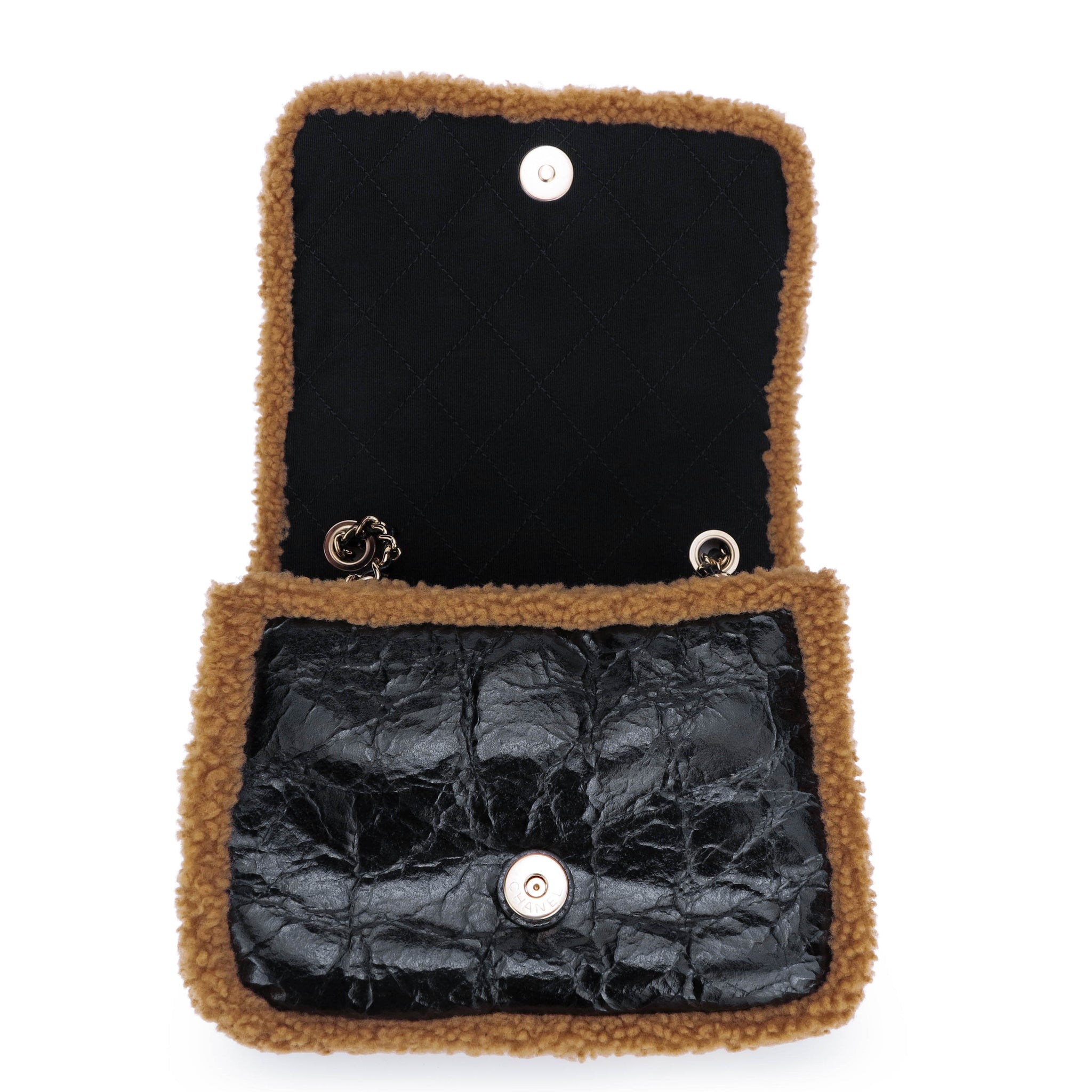 Chanel Shearling Flap Bag  Brown Shoulder Bags Handbags  CHA11390  The  RealReal