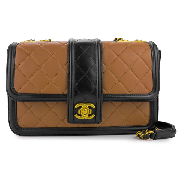 Chanel 19K Caramel Calfskin Quilted Multi Pouching Flap Bag with Coin Purse | Dearluxe