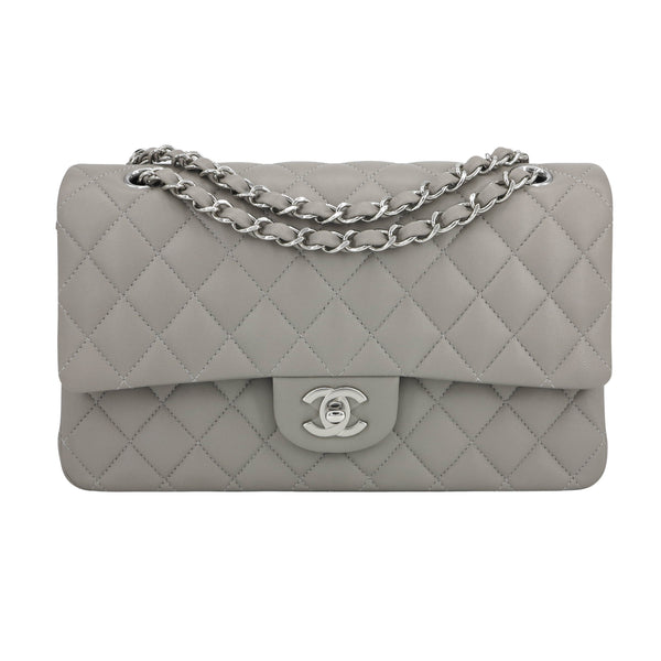 Chanel Taupe Beige Camellia Straw Jute Raffia Medium Flap Bag | Dearluxe