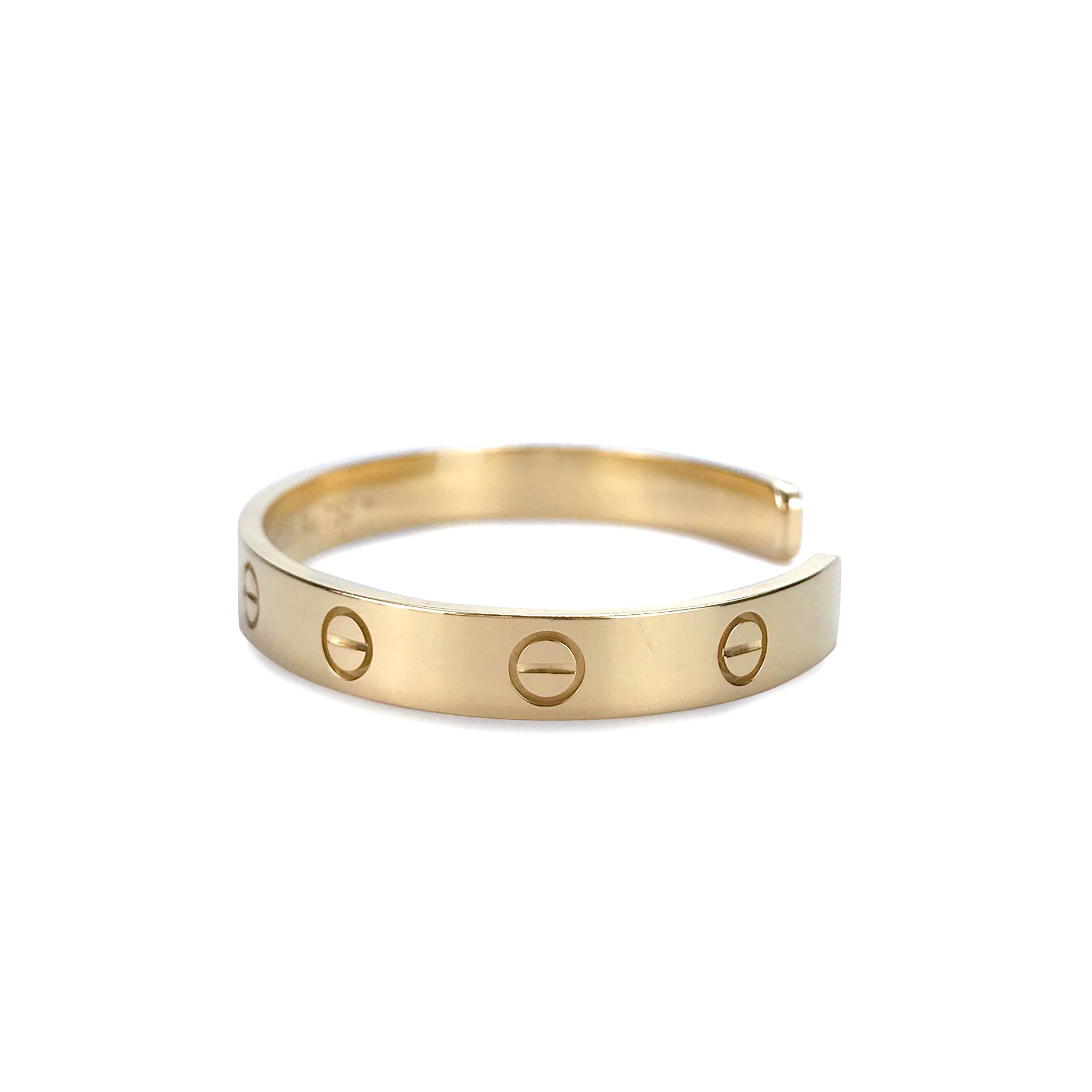 cartier love bracelet open cuff