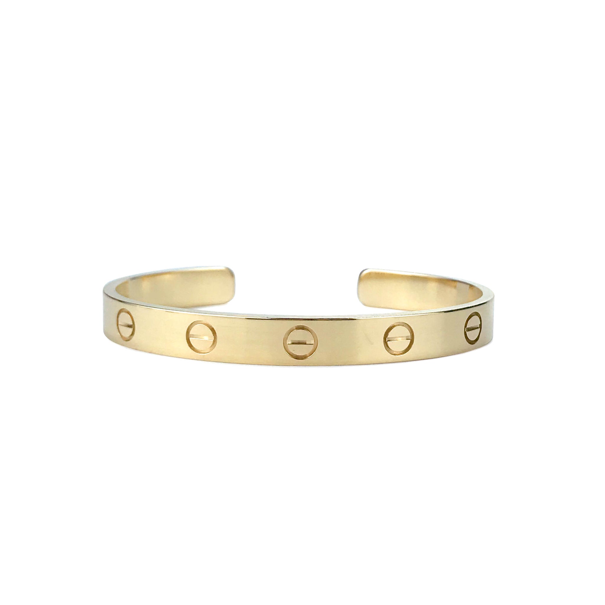 cartier love bracelet size 16 gold