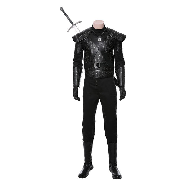 Rivia Cosplay Costume Leather Uniform Outfit Full Suit Halloween Carni ...