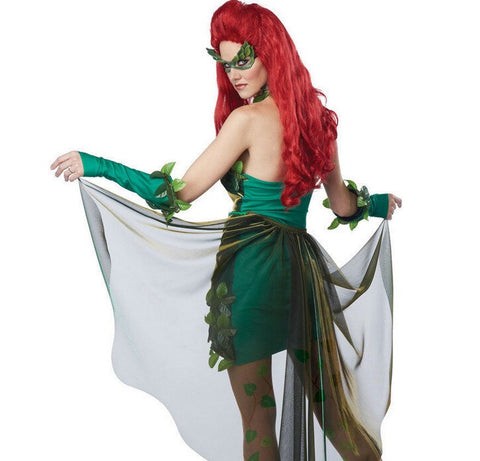 Womens Sexy Poison Ivy Costume Lethal Beauty Cosplay Fancy Dress – Mozaer