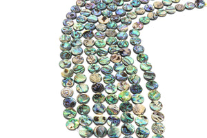 Large Coin Abalone Shell Beads Natural Loose DIY Jewelry Making Bulk Gemstone