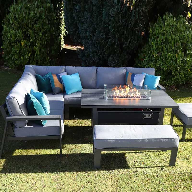 Melbury Corner Modular Set with Fire Pit